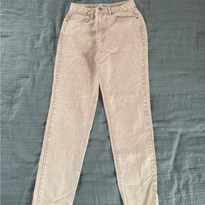 BDG Women's Soft Pink Straight Leg Jeans